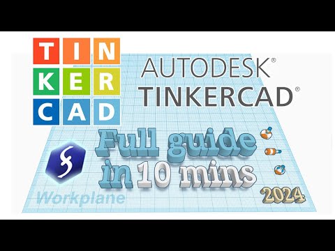 TinkerCAD - Tutorial for Beginners in 10 MINS!  [ FULL GUIDE 2024 ]