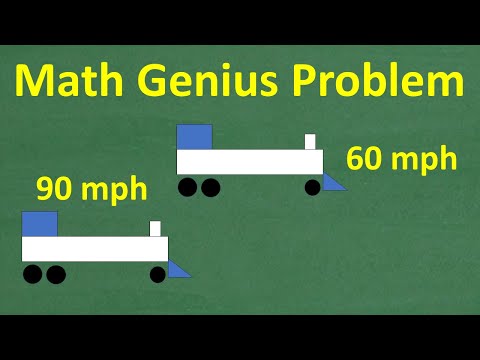 2 trains, 1 track, and a race to catch up—how long will it take? Most people get it wrong!