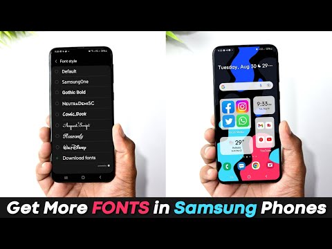 Download Premium Stylish Fonts for FREE in any Samsung M, F, A, S Series Phones