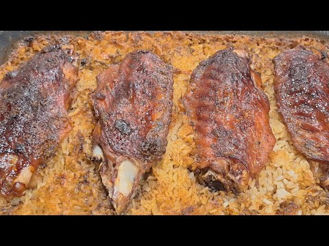 BAKED TURKEY WINGS & RICE!!