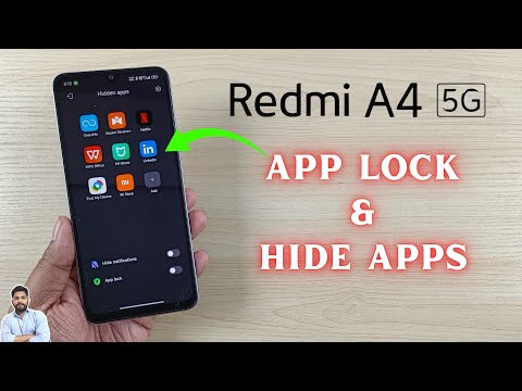 Redmi A4 5G : App Lock & Hide Apps Full Settings