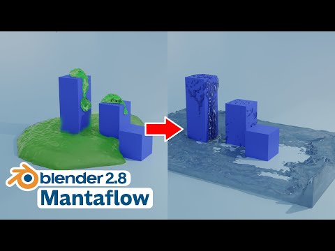 Blender Tutorial - Mantaflow Thick Fluid Animation (2.82)