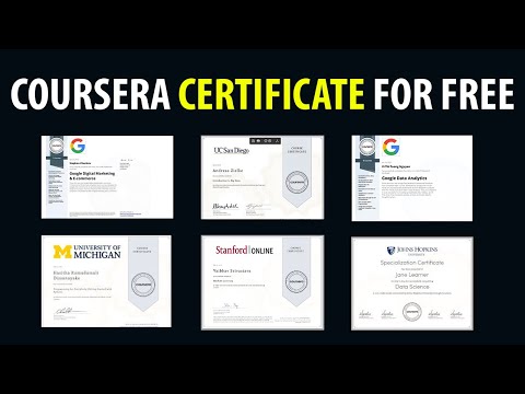 HOW TO GET FREE COURSERA CERTIFICATES (Financial Aid Guide 2025)