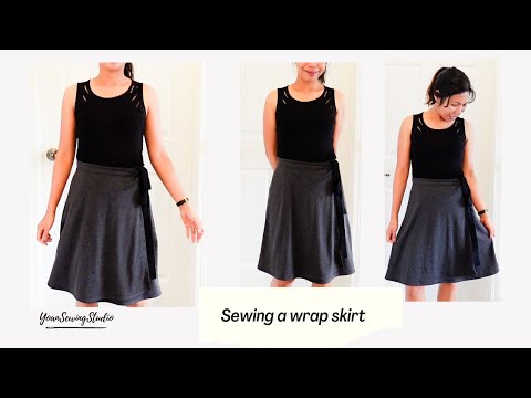 sew a wrap skirt with me - NEWLOOK pattern 6456