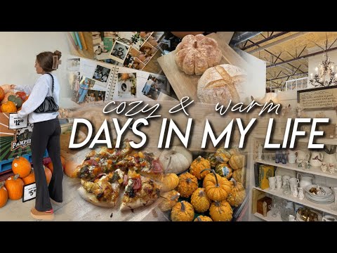 DAYS IN MY LIFE | labor & delivery fears, antiquing, errands, scrapbooking, & baking fall pizza!