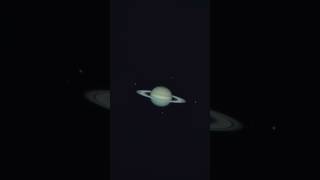 Saturn through my 16” dobsonian telescope 🪐🔭 the small dots are saturn Moons #saturn #telescope