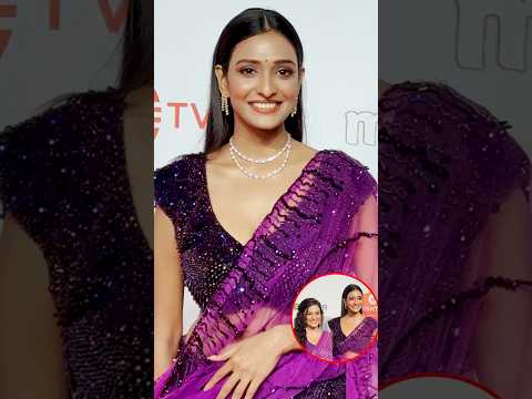 Aishwarya Khare Stunning Look in Saree at Zee Rishtey Awards 2025