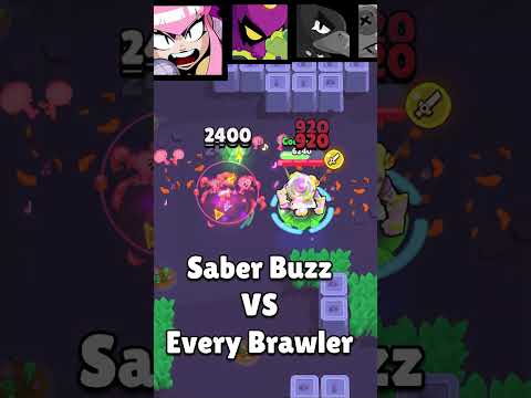 Saber Buzz Lightyear 1v1 VS EVERY Brawler #brawlstars