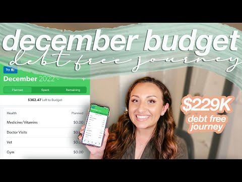 BUDGET WITH ME DECEMBER 2022 | new house, holiday spending