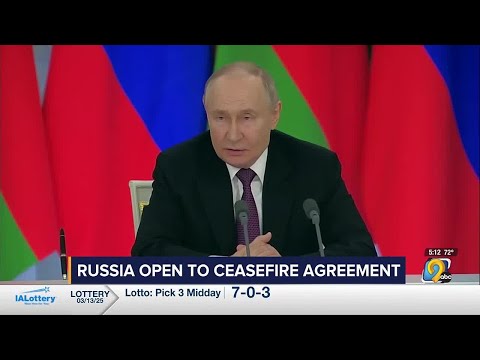 Talks underway with U.S. officials to get Russia onboard with U.S. proposal for 30-day ceasefire...