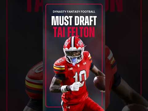 Why Tai Felton is a MUST-DRAFT Rookie Wide Receiver in Fantasy Football! #shorts