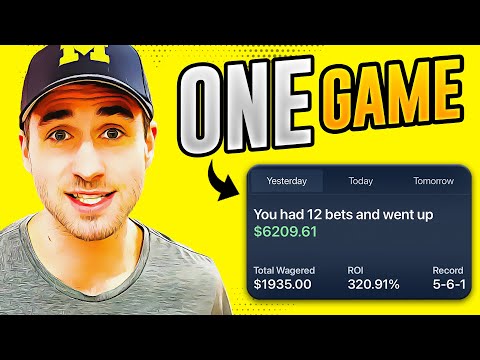 $6,000 Profit Betting on ONE NFL Game (Sports Betting Tutorial, Profitable Strategies Explained)