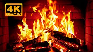 🔥 Fireplace 4K UHD! Fireplace with Crackling Fire Sounds. Fireplace Ambience