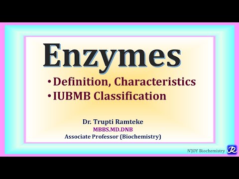 1: Enzymes Definition, Classification| Enzymes | Biochemistry | @NJOYBiochemistry