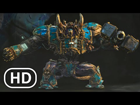 Space Marine 2 Dreadnought vs Helbrute Battle Scene - Warhammer 40K