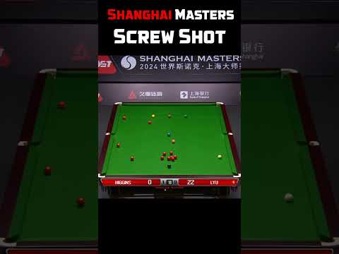 Shanghai Masters 2024 Screw Shot #snooker #snookermoments