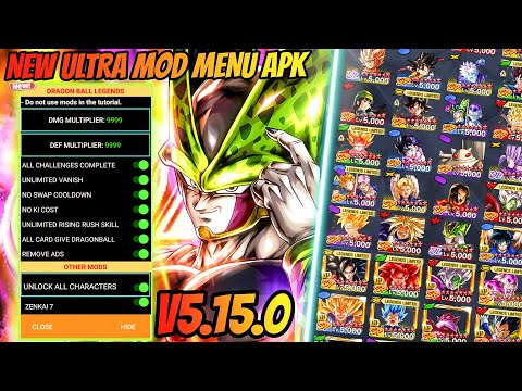 Dragon Ball Legends v5.15.0 ULTRA Mod Menu Apk | 10+ Feature Mod | 14 Stars Unlock | Zenkai 7 Unlock