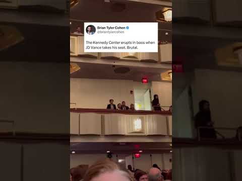 Kennedy Center ERUPTS in boos for JD Vance