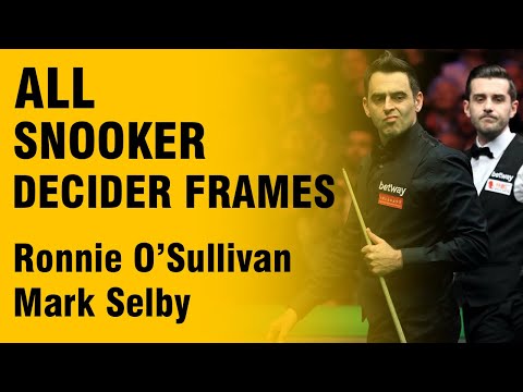 Ronnie O'SULLIVAN - Mark SELBY! ALL Snooker Decider Frames!