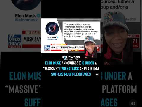 X Suffers Massive Cyberattack #elonmusk #twitter  #celebritygossip