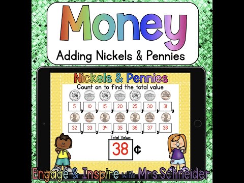 Adding Nickels & Pennies-Boom Cards!