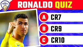 RONALDO QUIZ: HOW WELL DO YOU KNOW CRISTIANO RONALDO | FOOTBALL QUIZ 2025