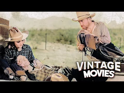 Dorothy Page and Dave O'Brien Western Action Movie | Black and White | Vintage Movies