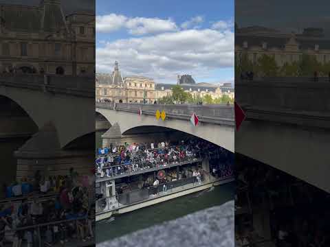 River cruise in Paris  #shortsvideo #boats #rivercruise