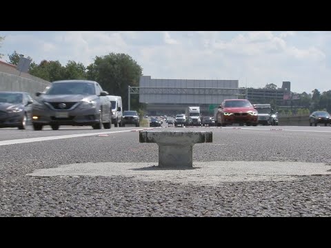 Man said he was ‘devastated’ after hitting cement prongs along I-285 causing $2,000 in damage