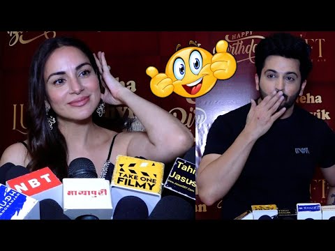 Shradha Arya And Dheeraj Dhoopar 😍 Byte At Neha Adhvik Mahajan Birthday Bash | Kundali Bhagya