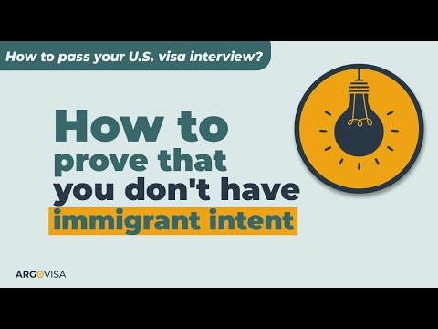 How to Prove That You Don't Have Immigrant Intent