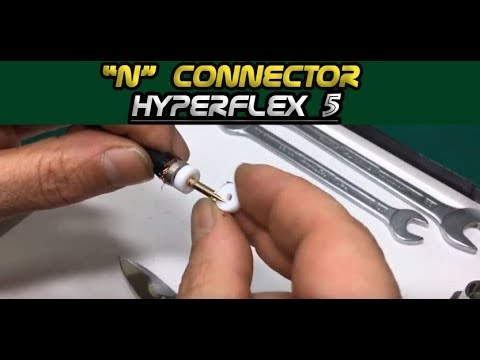 N Solder Male Connector Installation for M&P Hyperflex 5 (.212") coax