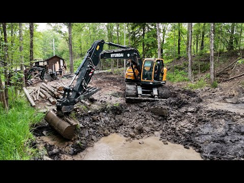 Digging a small pond