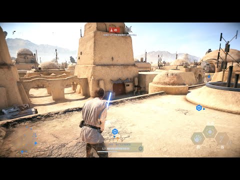 STAR WARS Battlefront II Galactic Assault (PS5) Luke Skywalker Gameplay