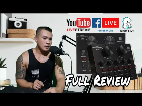 V8 Live Soundcard Unboxing | Set up and Full review