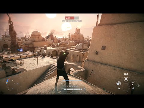 STAR WARS Battlefront II Galactic Assault (PS5) Luke Skywalker Gameplay