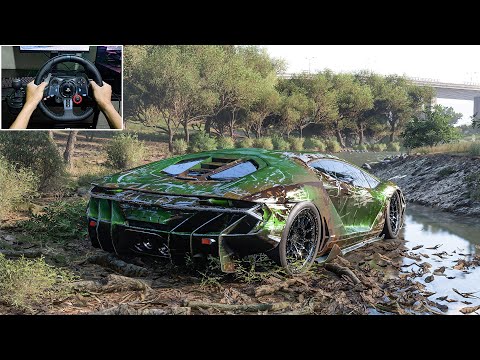 Rebuilding Lamborghini Centenario LP 770-4 - Forza Horizon 5 - Logitech G29 Stering Wheel Gameplay