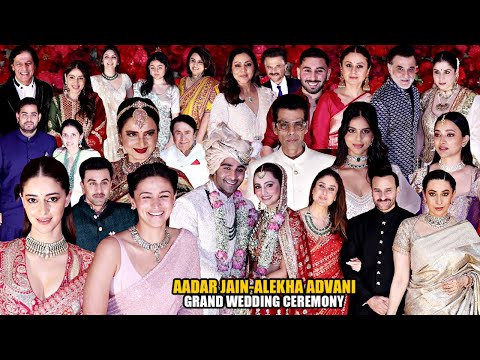 Celebrity At Aadar Jain And Alekha Advani Wedding Ceremony | Kareena, Alia, Ranbir, Ananya, Karishma