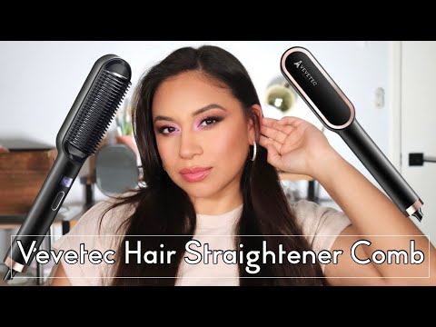 VEVETEC Hair Straightener Comb Review!