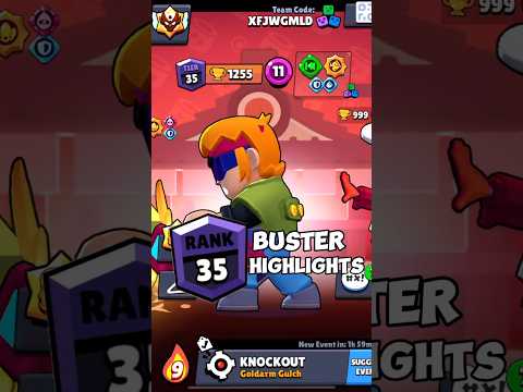 Rank 35 Buster Highlights 🎬 #brawlstars #shorts