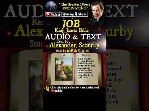 18~Book of Job | By A. Scourby | AUDIO & TEXT | God is Spirit, Truth & Love #youtubeshorts