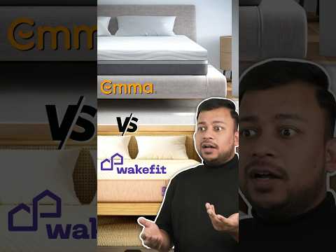 Wakefit vs Emma - Which Mattress is Best for Comfort? #shorts #wakefit #mattress #emma