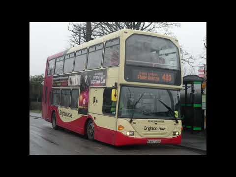 Omnidekka N270UD ExB&H, Metrobus 672 YN07UOU on 400 Turns off the Engine at Caterham Westway Common