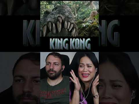 T-REX FIGHT SCENE IN KING KONG (2005) | Movie Reaction #kingkong #moviereaction  #shorts