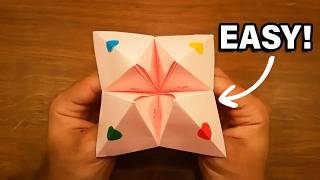 How To Make a Paper Fortune Teller - EASY Origami