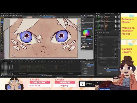 2D Animation in Blender Grease Pencil // The LAST SHOT!! (Part 2!)