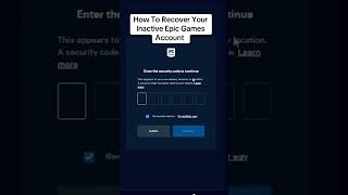 How To Recover Epic Game Account #recovery #unban #epic #epicgames #epicgameplay #epicgame #gamers