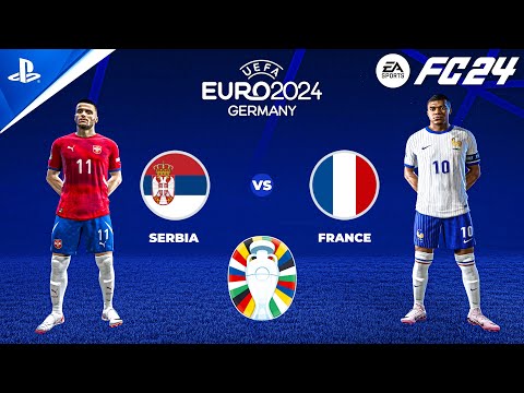 FC 24 | Serbia vs France - UEFA EURO 2024 | 4K