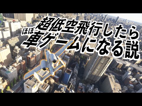 【地球どこでも飛べるゲームで超低空飛行したら車ゲームみたいになるのか検証】マイクロソフトフライトシミュレーター2024実況