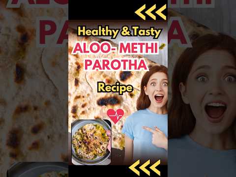 Healthy Aloo Methi Paratha for Kids 💚 Quick & Tasty! #HealthyBreakfast #MomSpecial #KidsFavorite